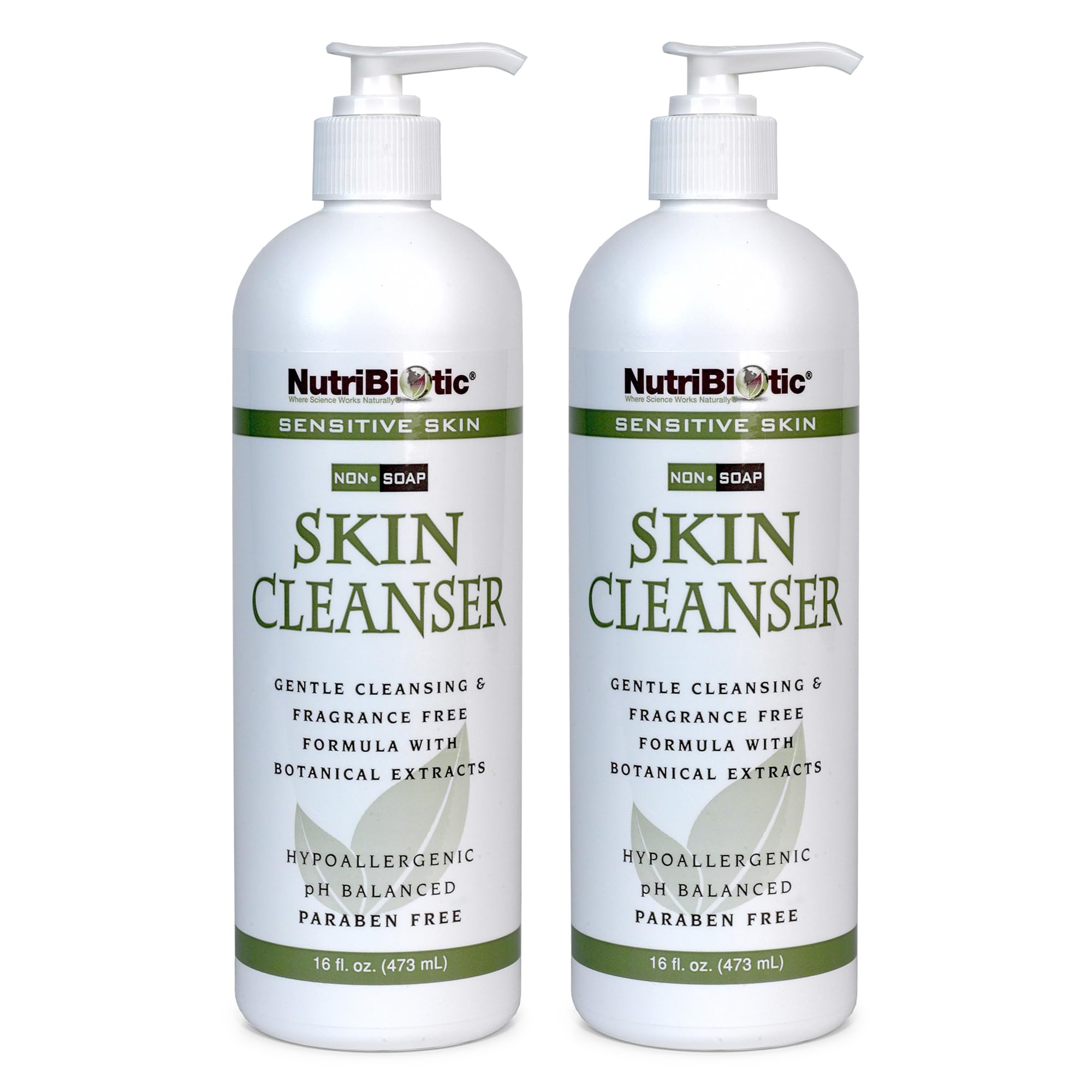 NutriBiotic Dual-pack display communicates value and consistent gentle cleansing.