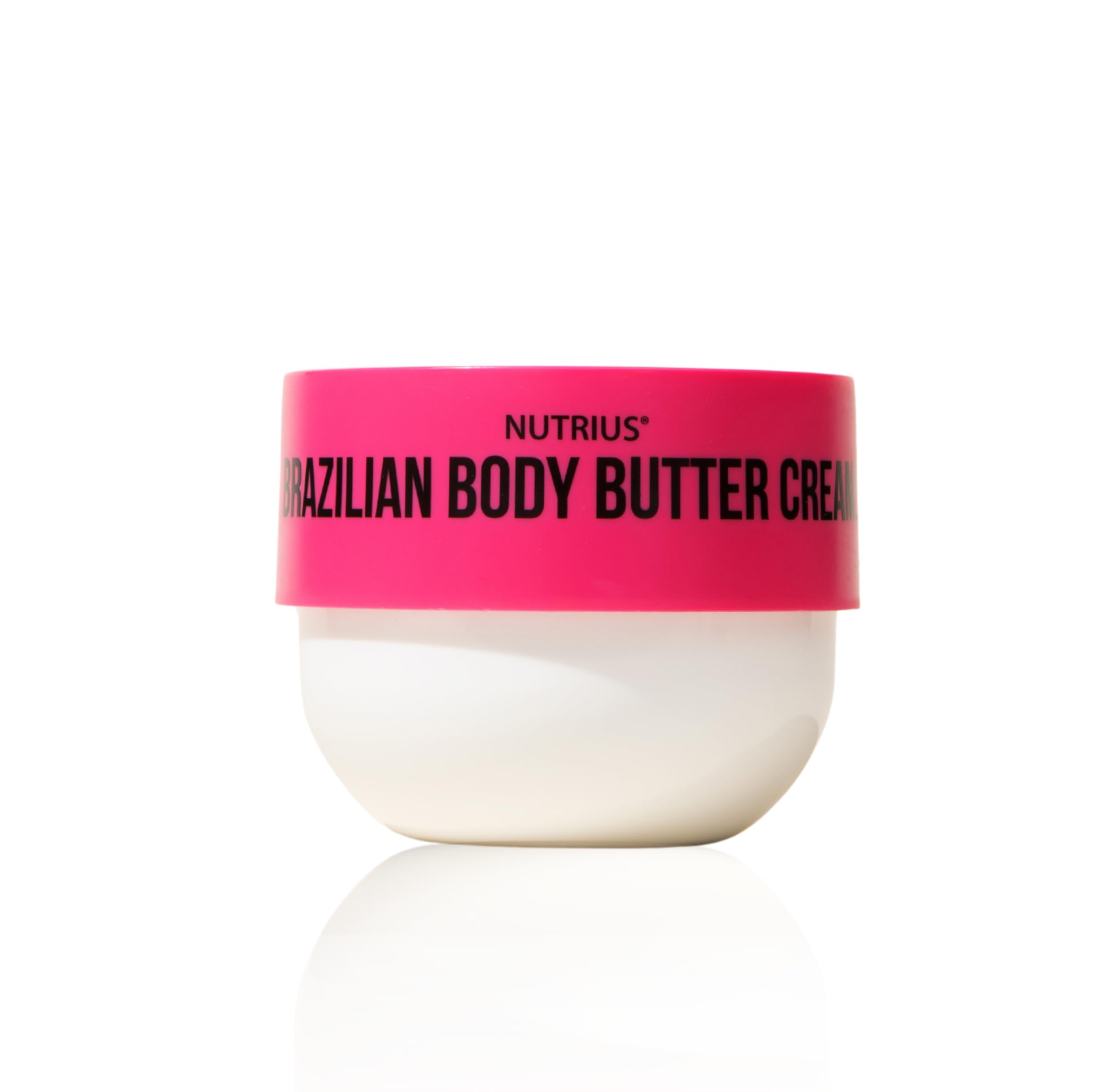 Nutrius Berry Bliss Body Butter 6oz bottle delivers deep hydration with a non-greasy finish.