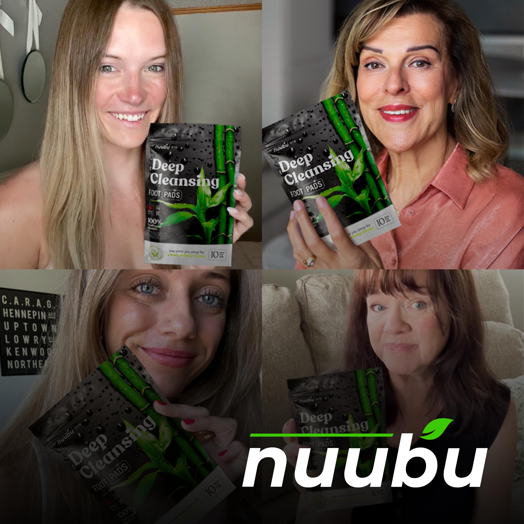 Nuubu foot pads in a nightly routine indicating calm and rest