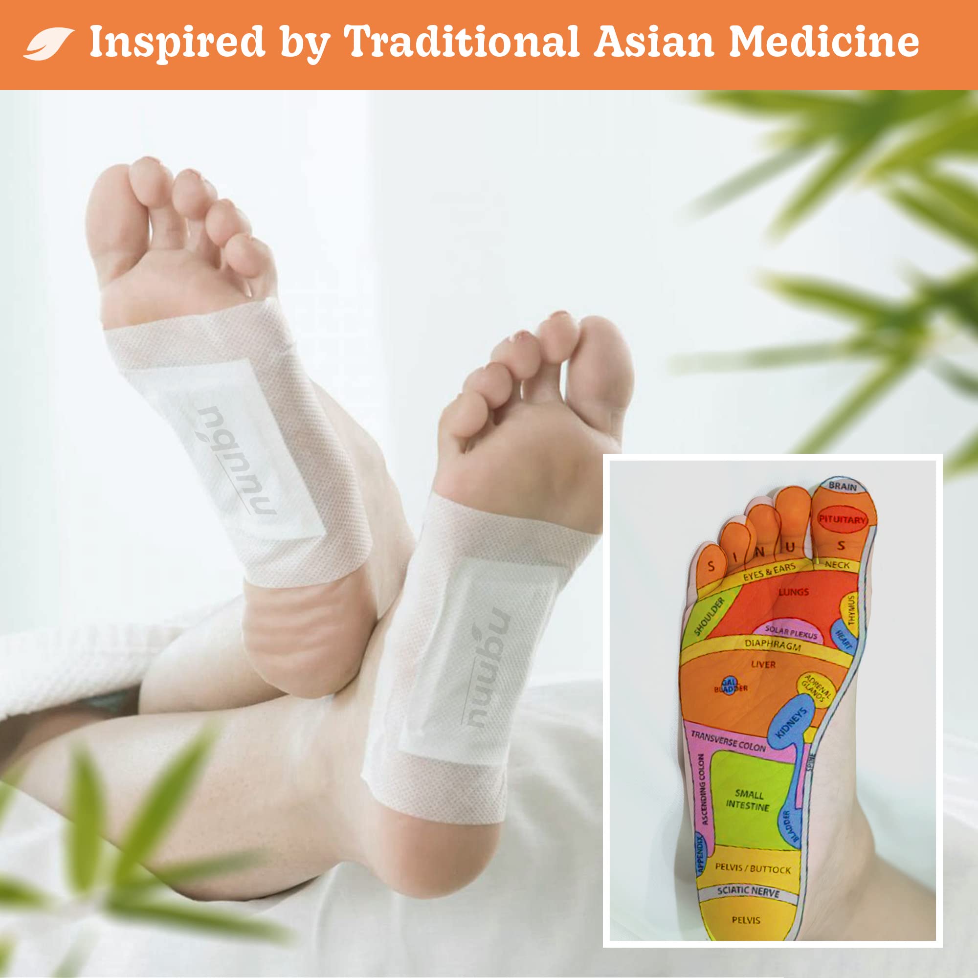 Nuubu natural ingredients herb blend emphasizing holistic foot care and soothing aroma