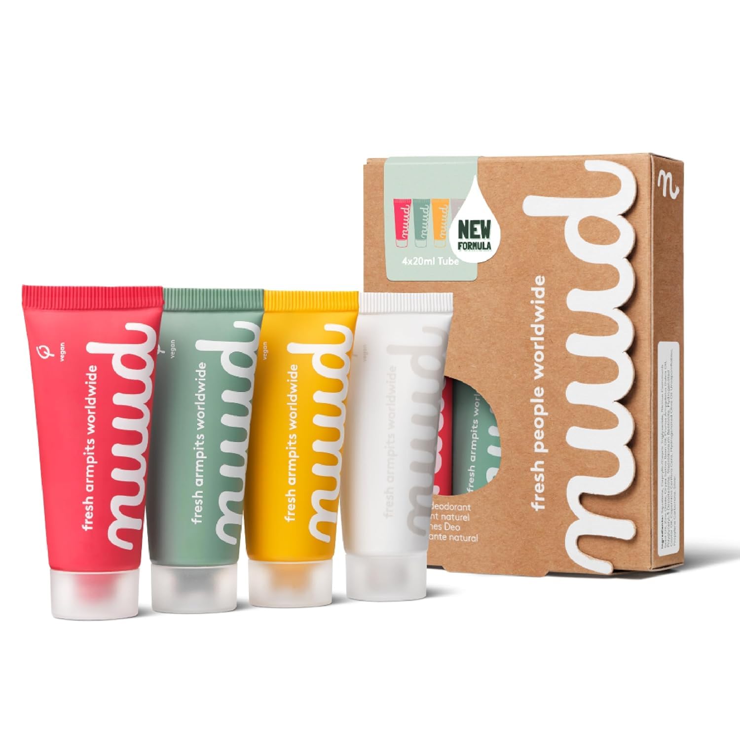 Nuud family pack 4x20ml box showing value and long-lasting freshness