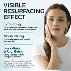 NUVADERMIS glycolic peel pads applied to the face demonstrates easy-use routine
