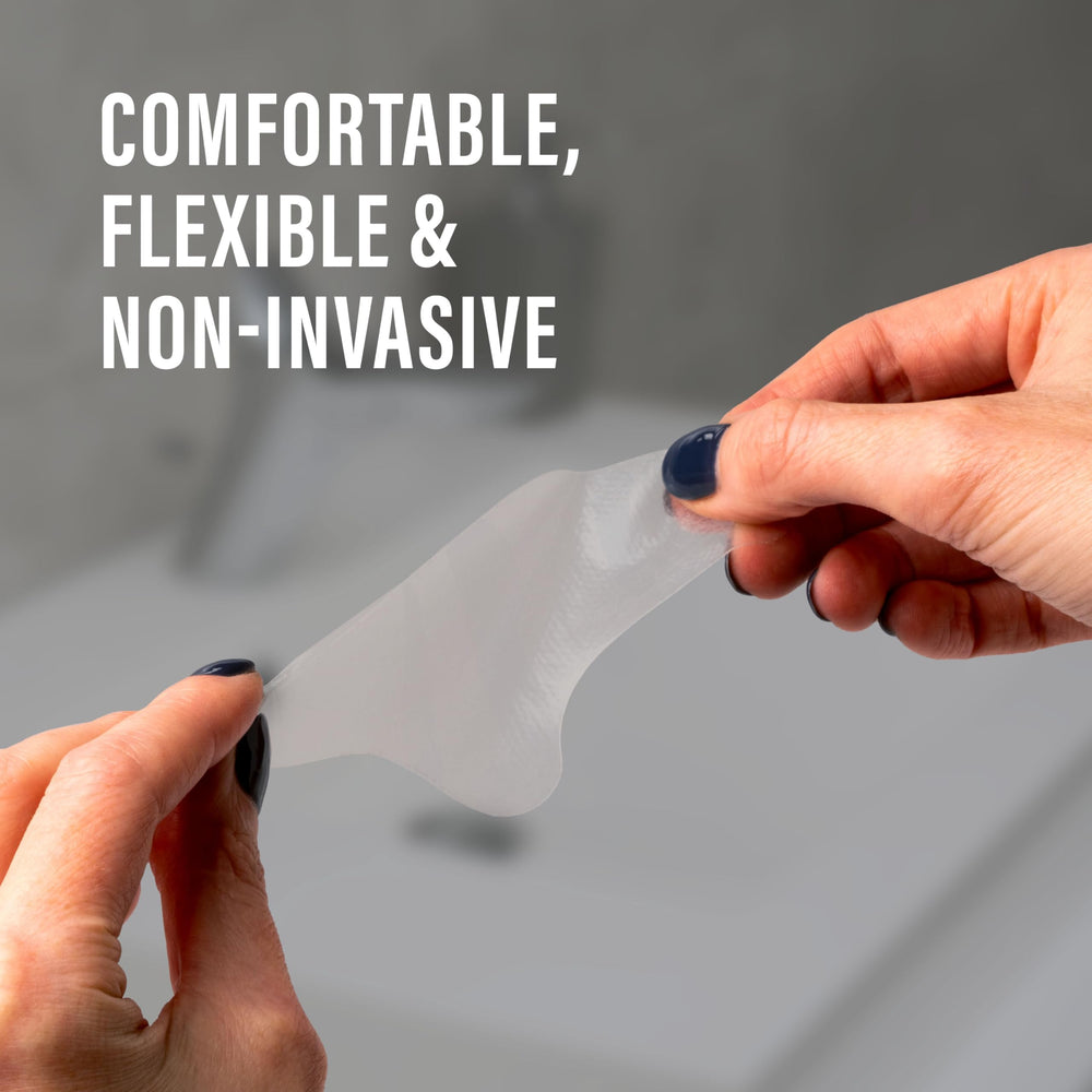 NUVADERMIS hypoallergenic silicone closeup highlighting skin friendly material.