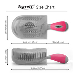 Curved vented design on NuWay 4Hair enables gentle airflow for detangling.