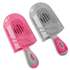 No-gap venting interior on NuWay 4Hair cushions hair during brushing.