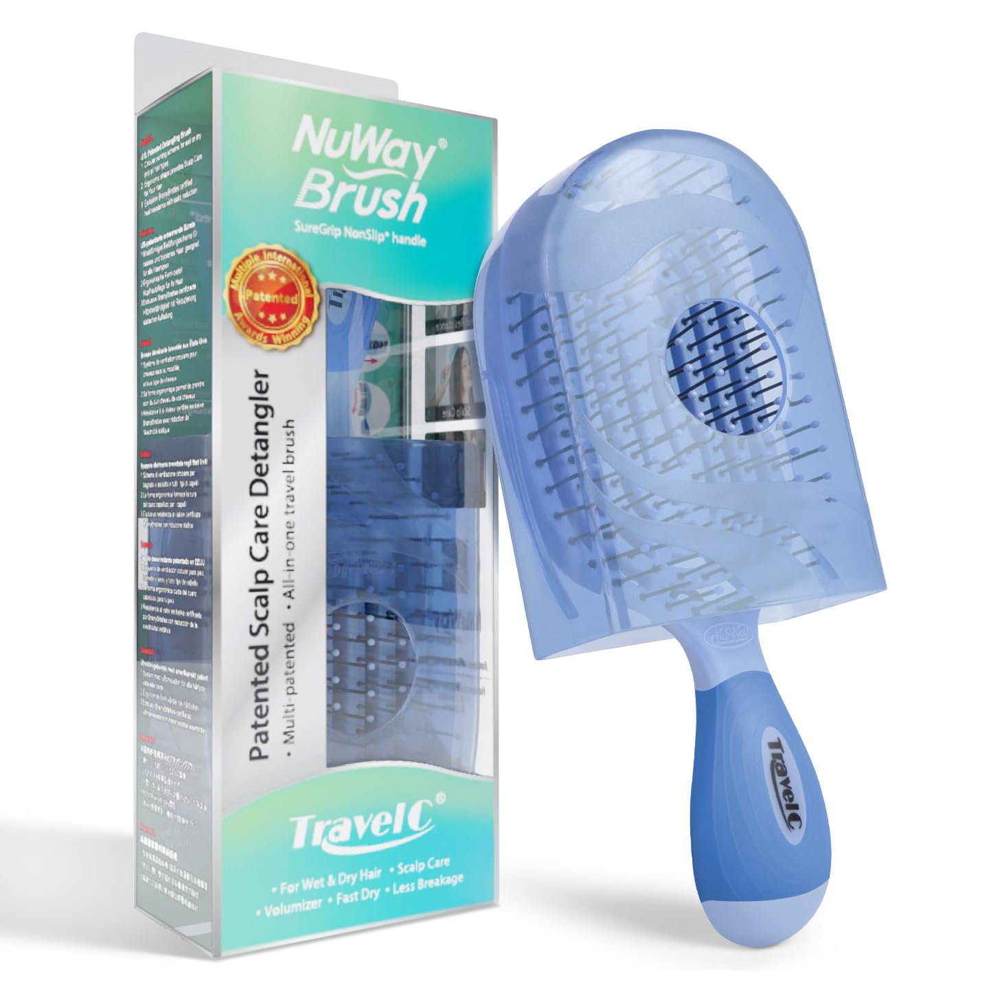 NuWay 4Hair TravelC vented cover close-up for on-the-go styling