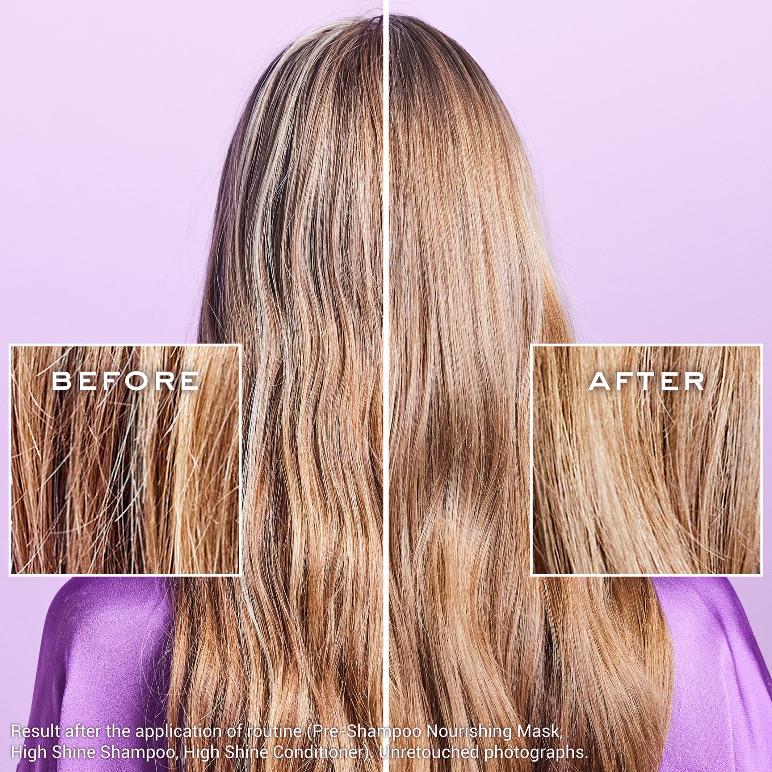 Nuxe mask on dry hair ready for pre-shampoo nourishment and prep