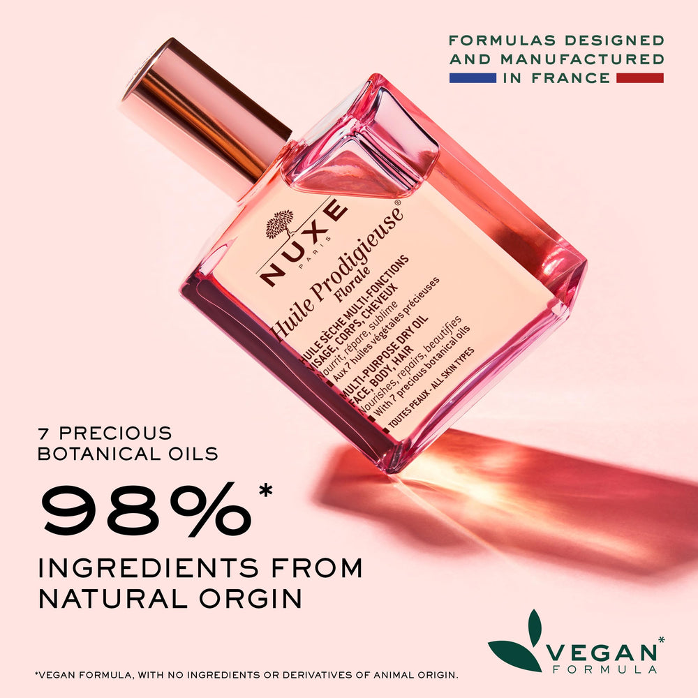Nuxe Huile Prodigieuse Floral on hair for shine and manageability