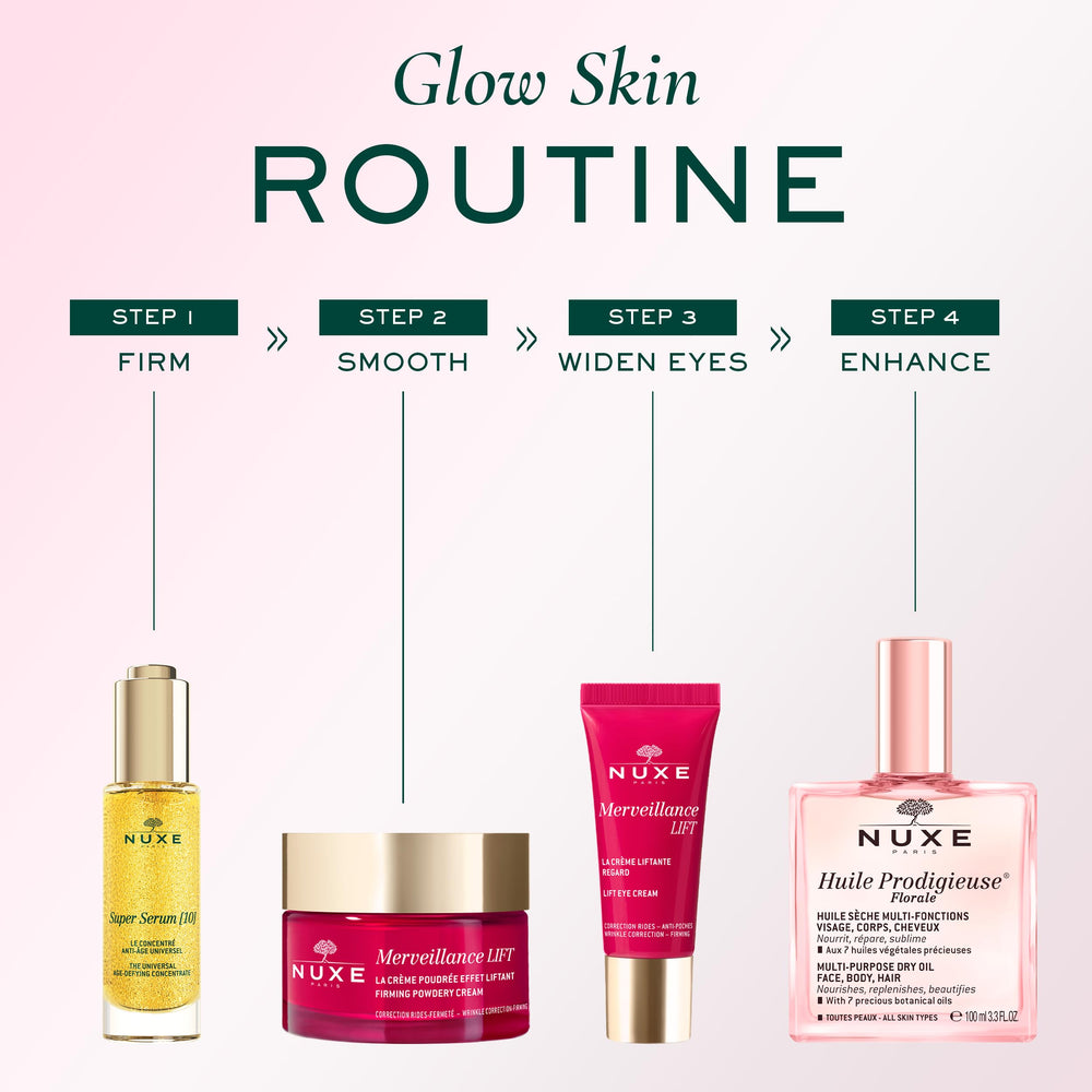 Nuxe Huile Prodigieuse Floral Hazelnut oil moisturizing cuticles and skin.