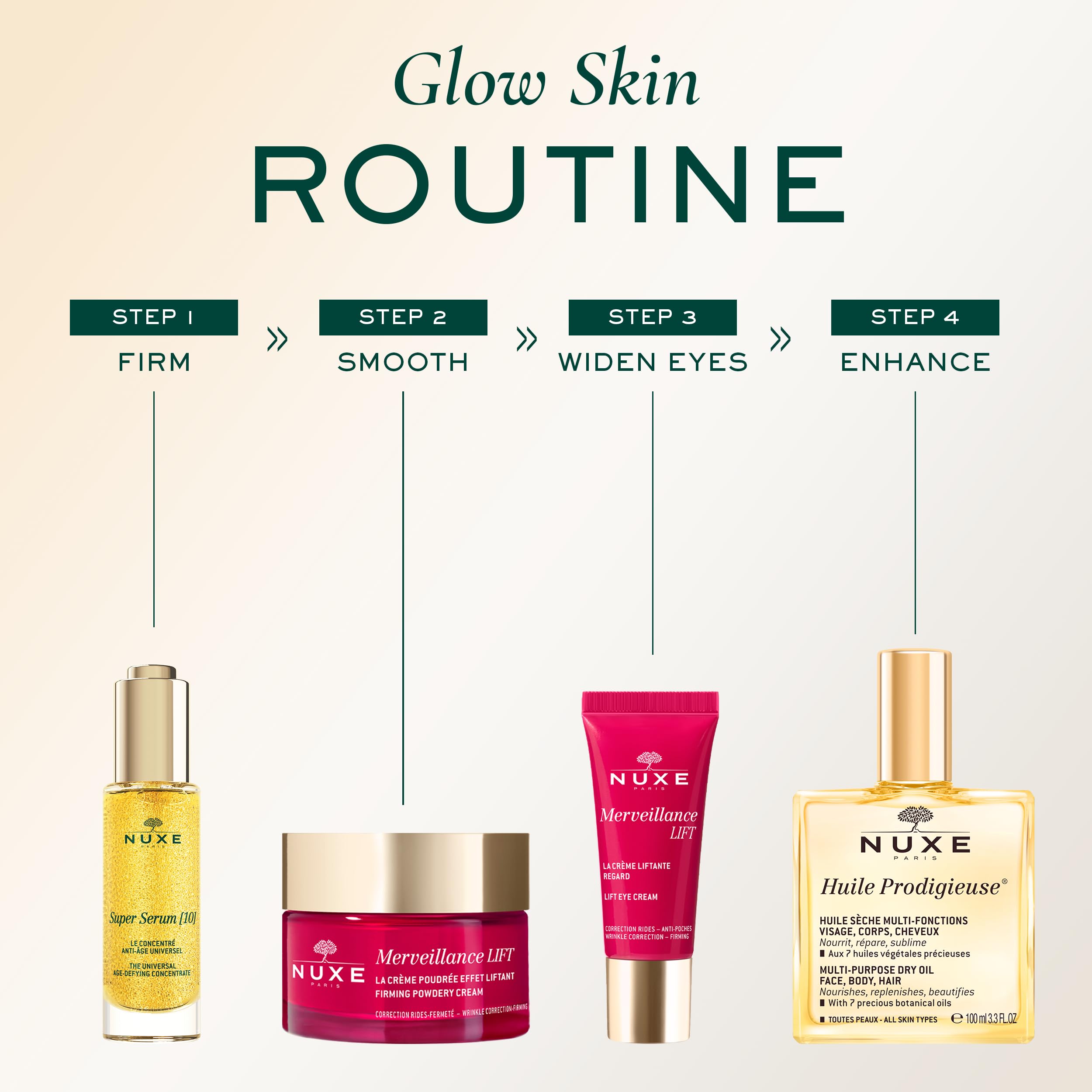 Nuxe Huile Prodigieuse French-made formula showcases premium skincare craftsmanship.