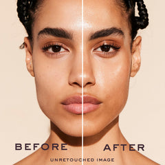Nuxe Huile Prodigieuse Shimmer on face for subtle luminosity and softness.