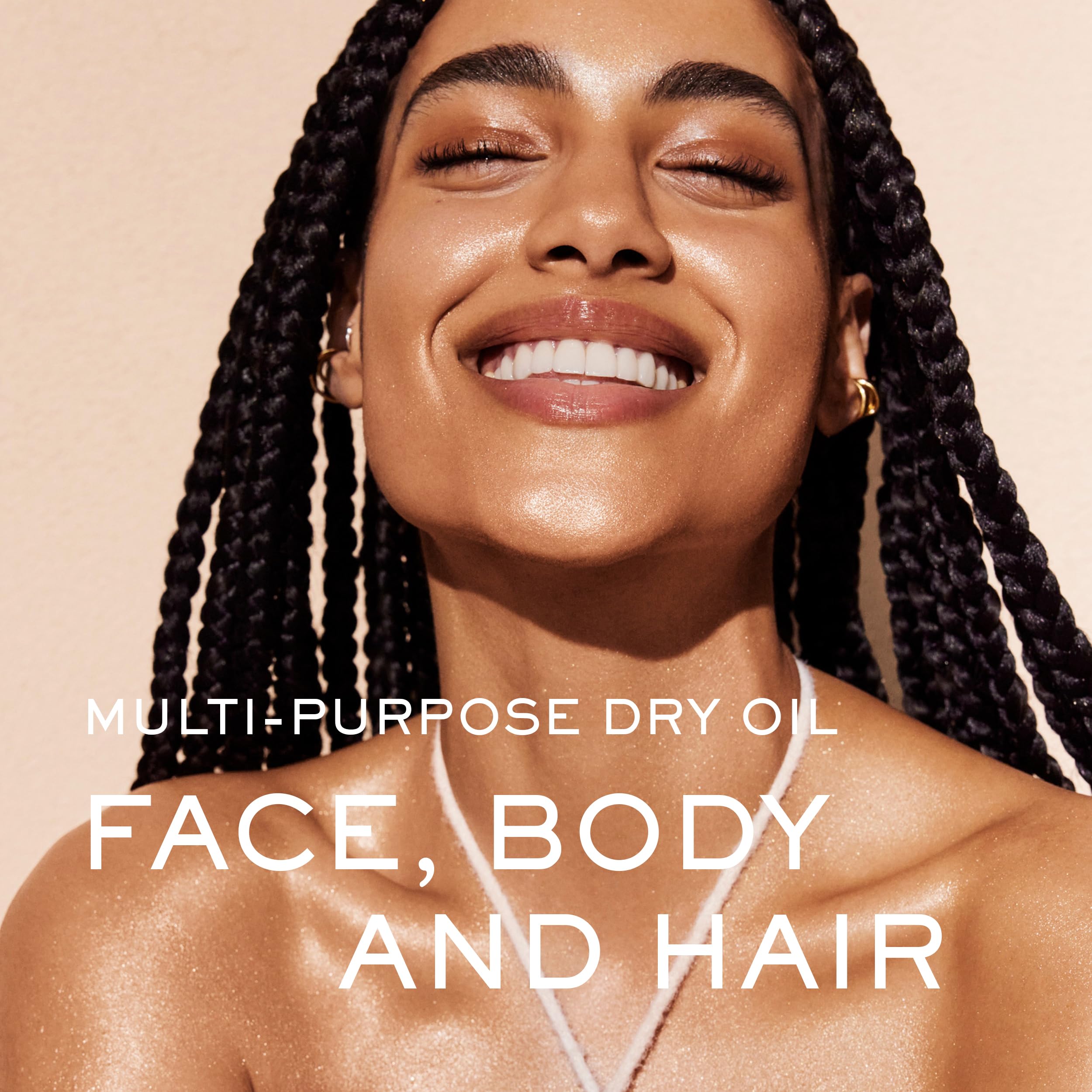 Nuxe Huile Prodigieuse Shimmer on skin delivers radiant glow and smoothness.
