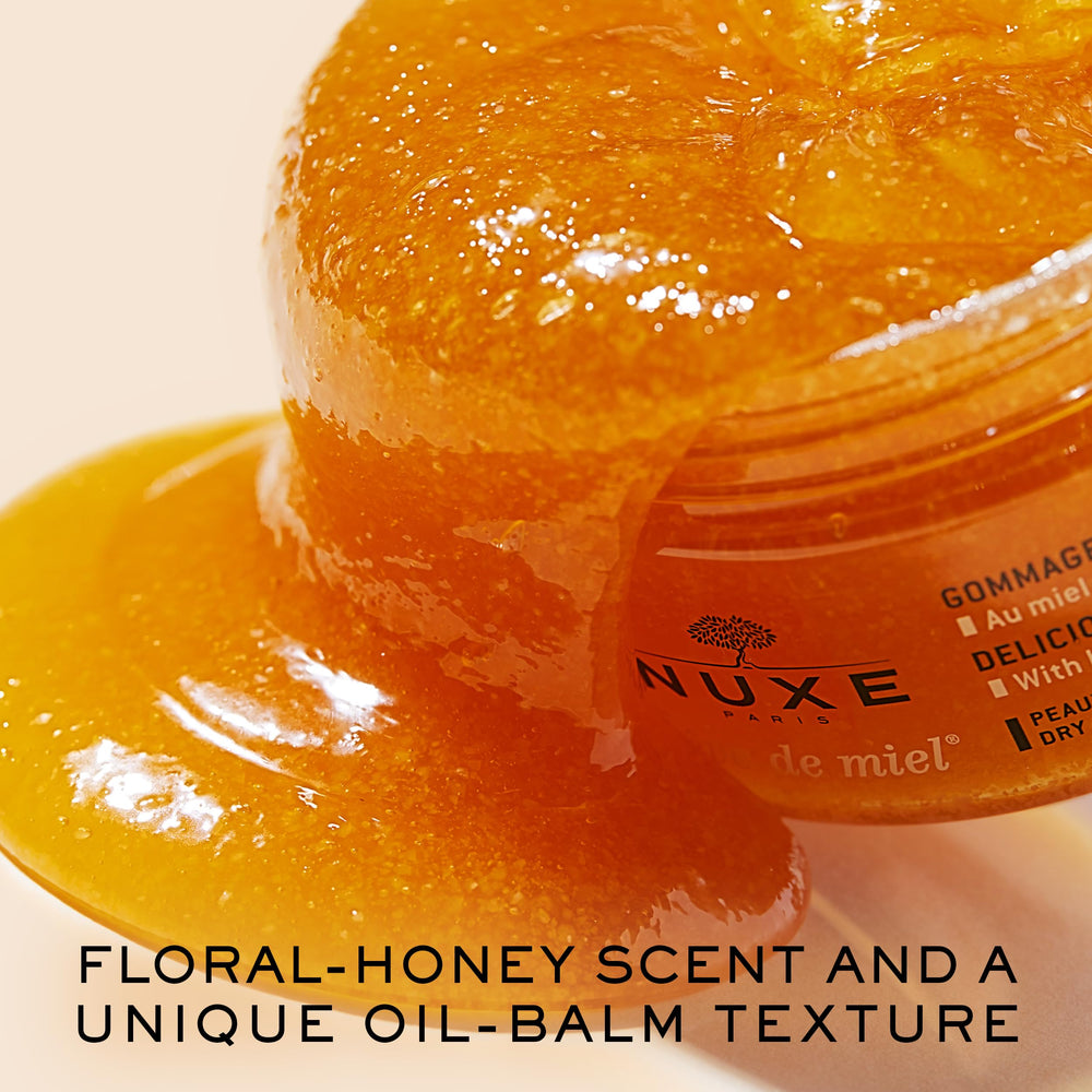 Nuxe Reve de Miel application on arm shows even texture prep.