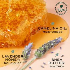 NUXE Rêve de Miel with honey and propolis highlighting natural active ingredients for nourishing lips