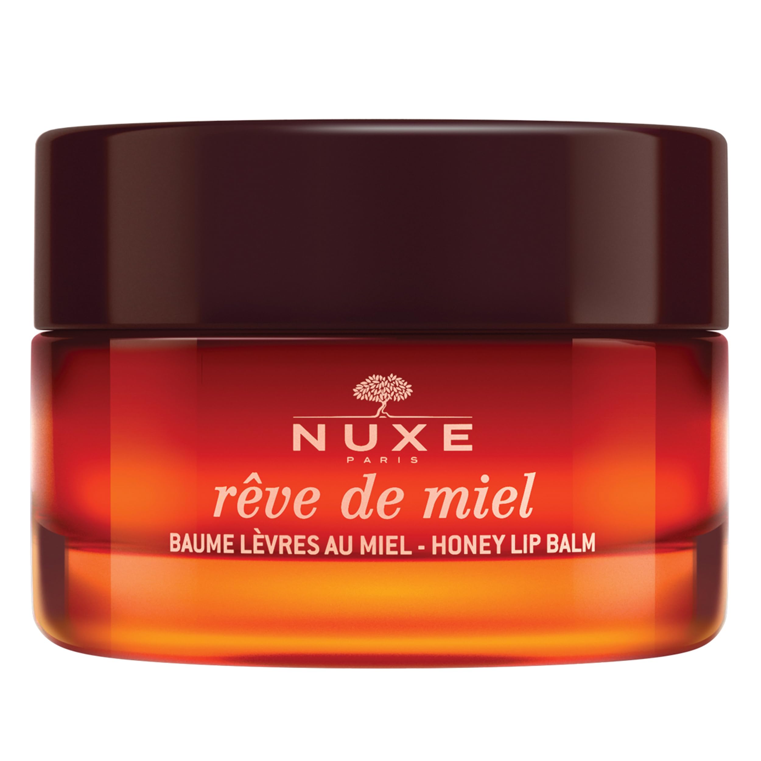 NUXE Rêve de Miel lip balm jar closeup showing rich nourishment for dry lips
