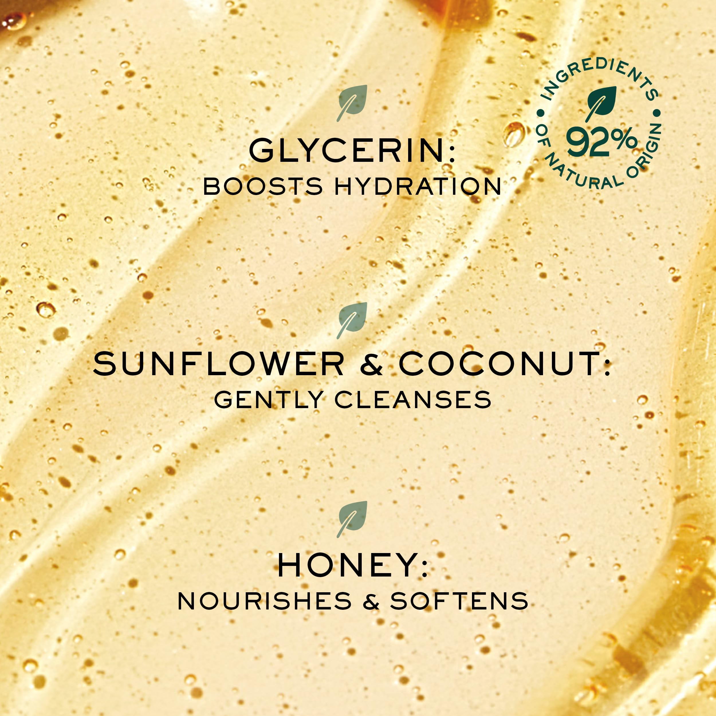 Nuxe Rêve de Miel packaging with honey droplets, emphasizing indulgent shower experience.