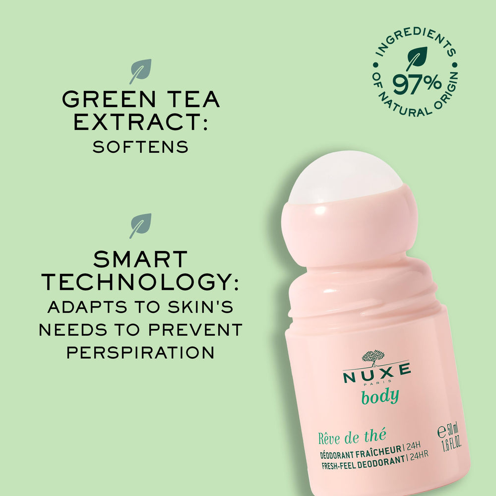 NUXE Rêve de Thé non-sticky, fast-absorbing fluid leaves no residue.