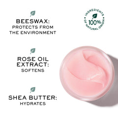 Nuxe Very Rose beeswax detail illustrating a protective barrier against wind.