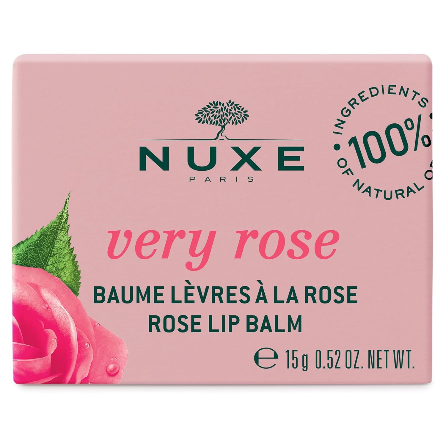 Nuxe Very Rose overnight mask layer on lips for overnight comfort.