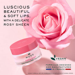 Nuxe Very Rose shea butter close-up delivering rich, non-greasy moisture.