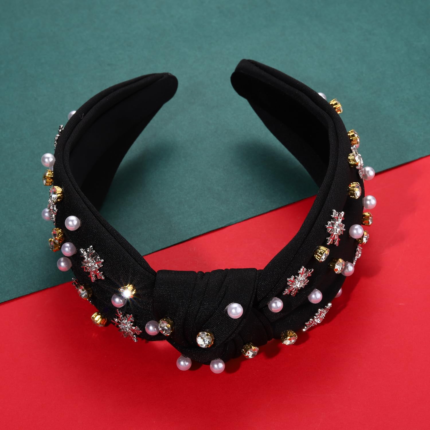 NVENF Handcrafted rhinestone accents catch light during festive celebrations.
