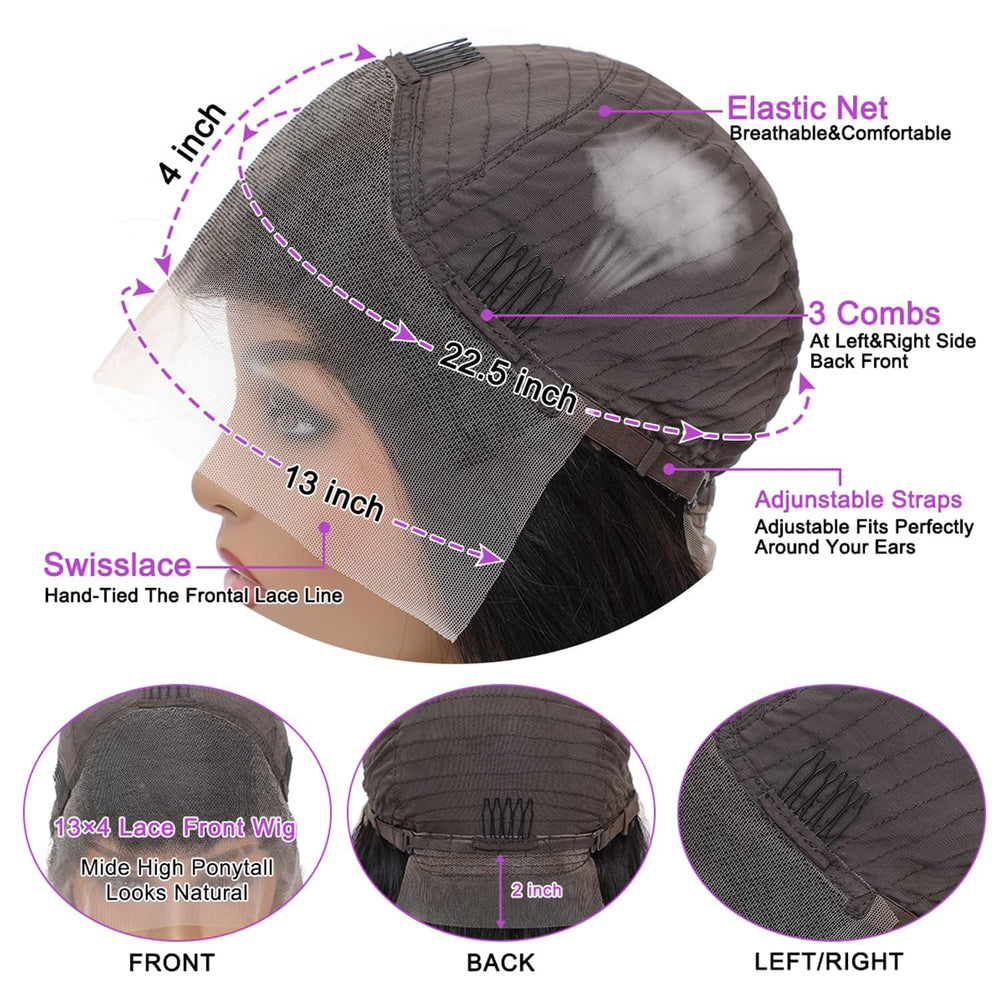 NVL 22in cap construction with four combs and adjustable straps for secure fit.