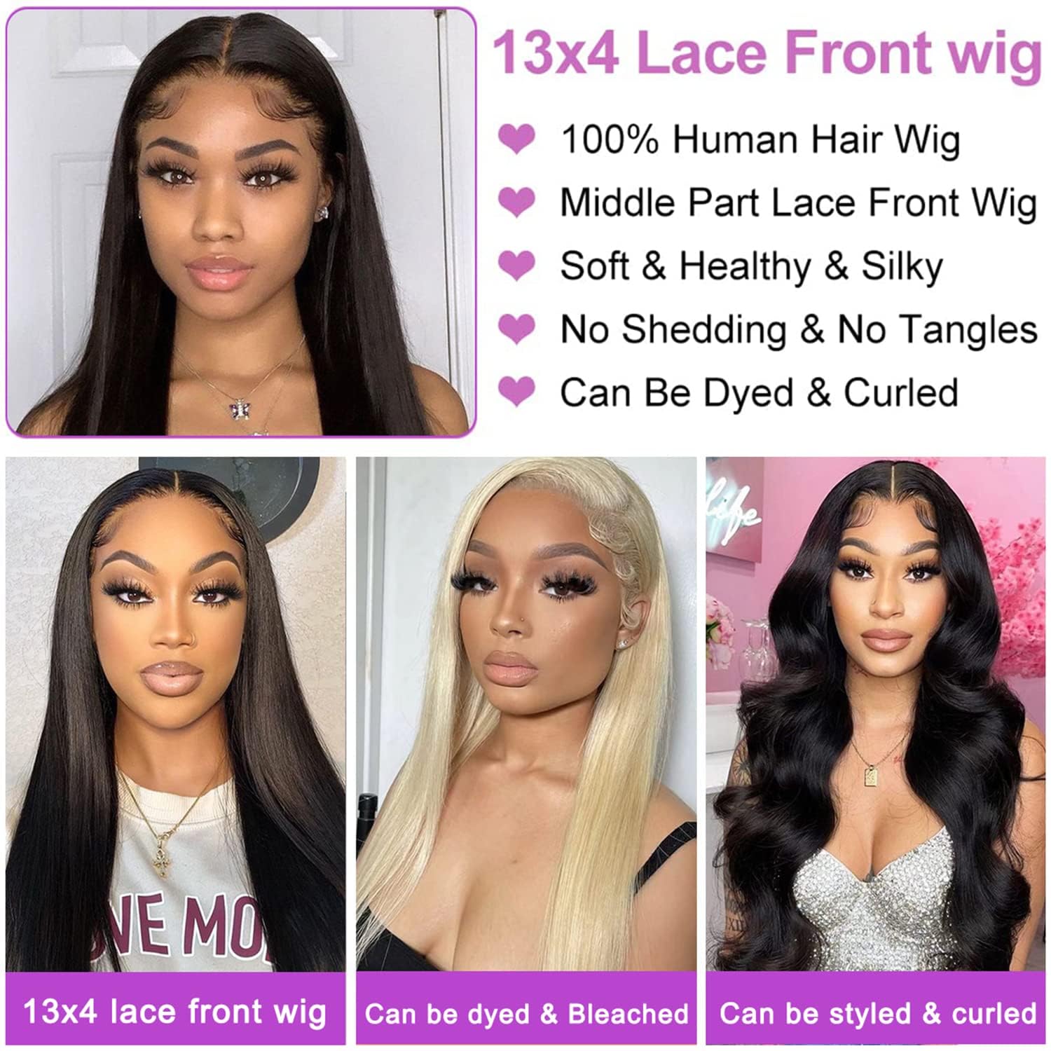 NVL wig 22in features tangle-free ends for effortless daily styling.