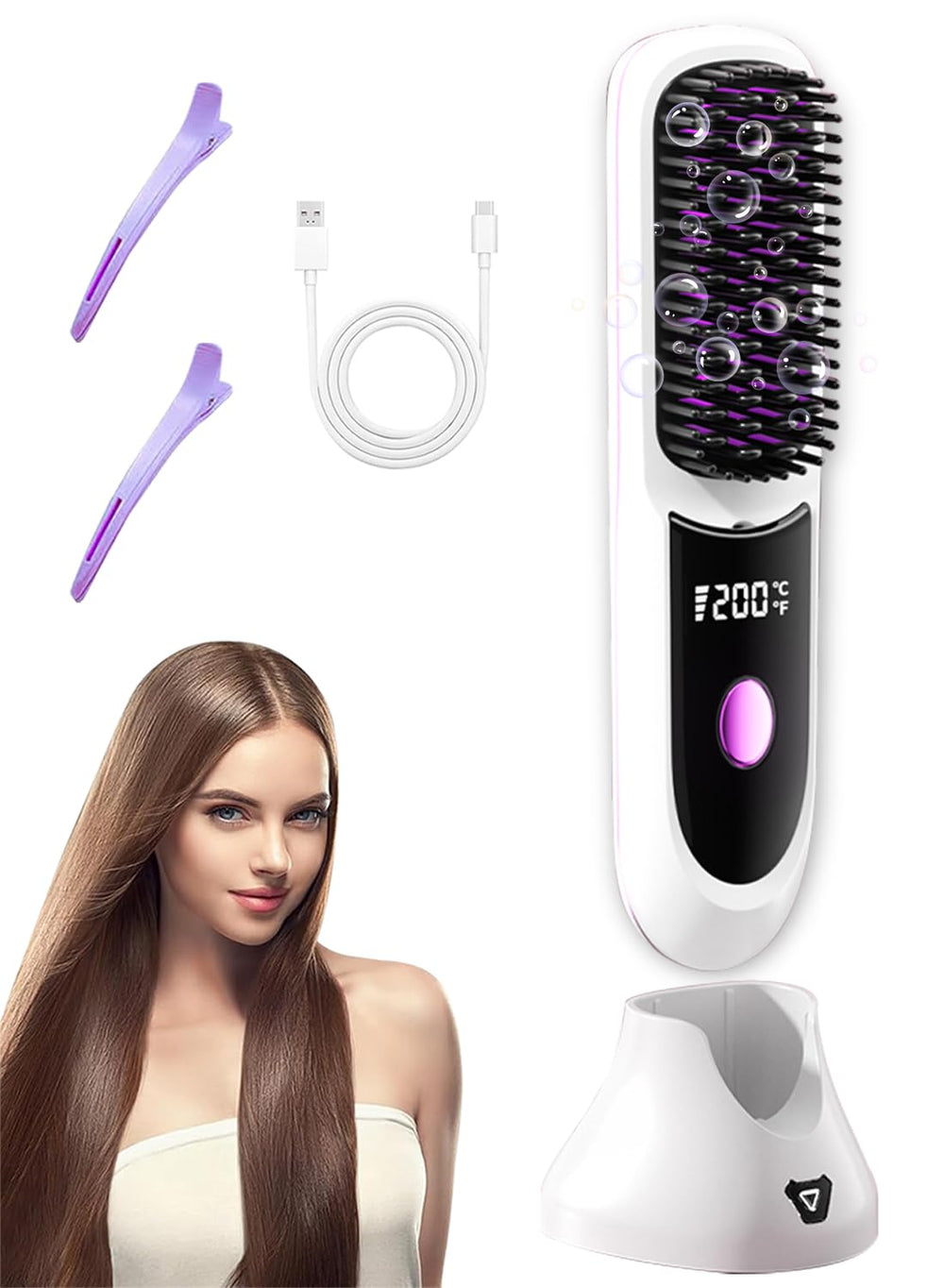 Nvnvske Go Brush Pro cordless design for convenient on-the-go styling