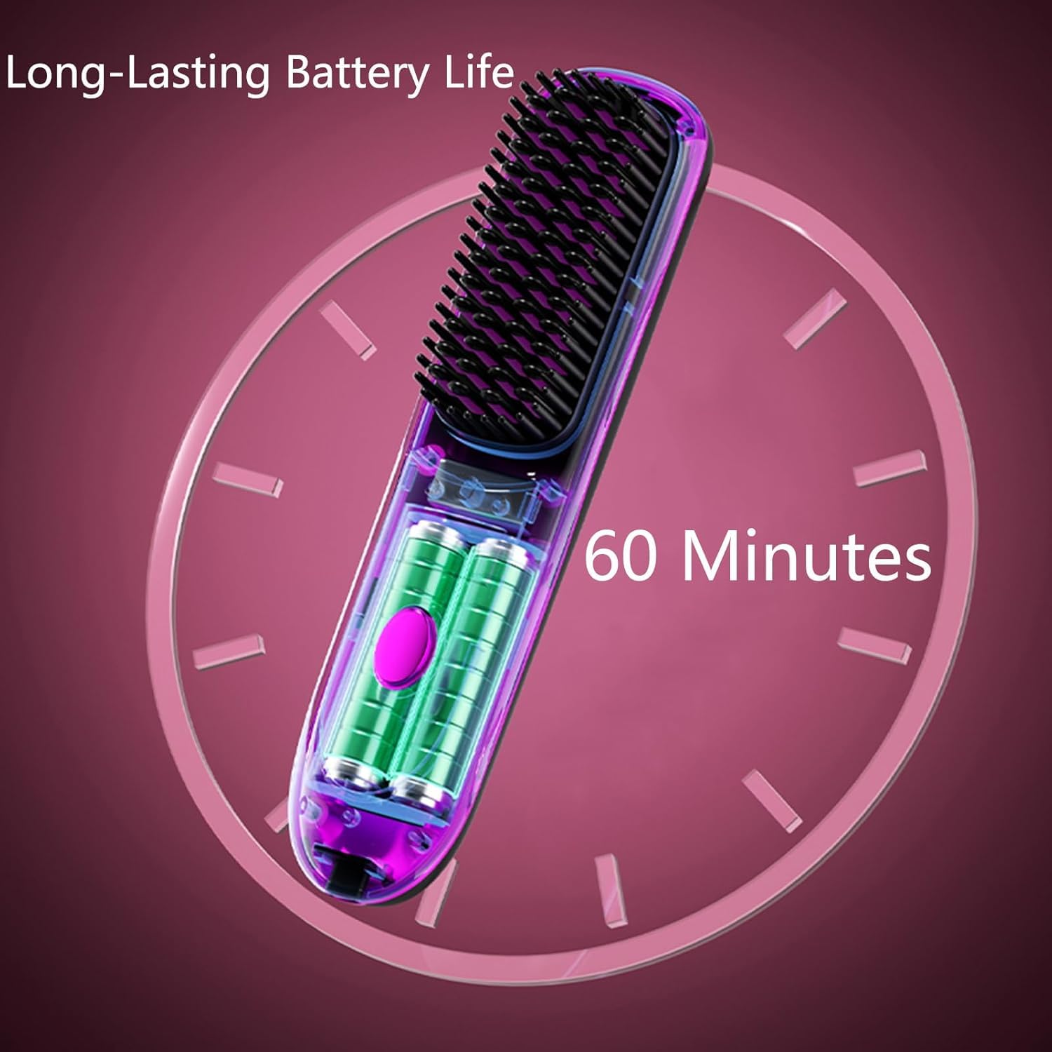 Nvnvske Go Brush Pro travel-friendly 8-inch design fits in bags for hotel looks.