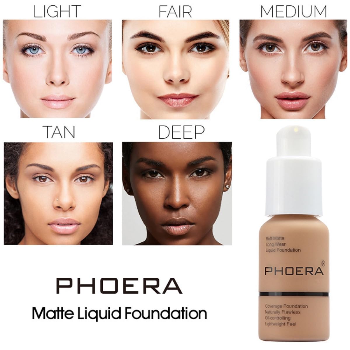 nvyue PHOERA foundation 105 Sand on skin delivers even tone and softened imperfections.