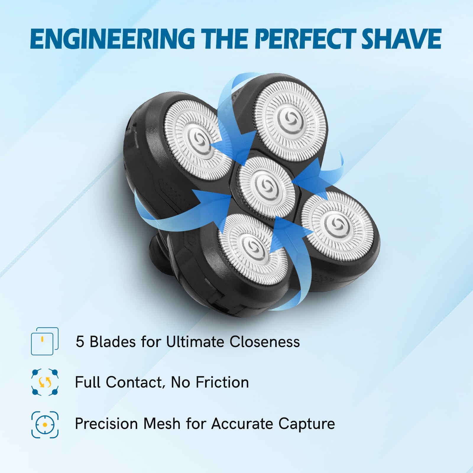 NXPPYY Cleaning brush included for easy maintenance after shaving.