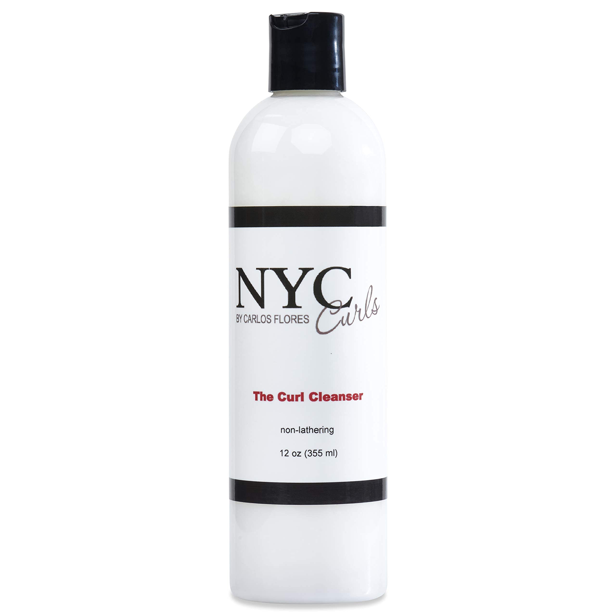 NYC Curls Curl Cleanser bottle shows zero-lather, color-safe cleansing for curls.