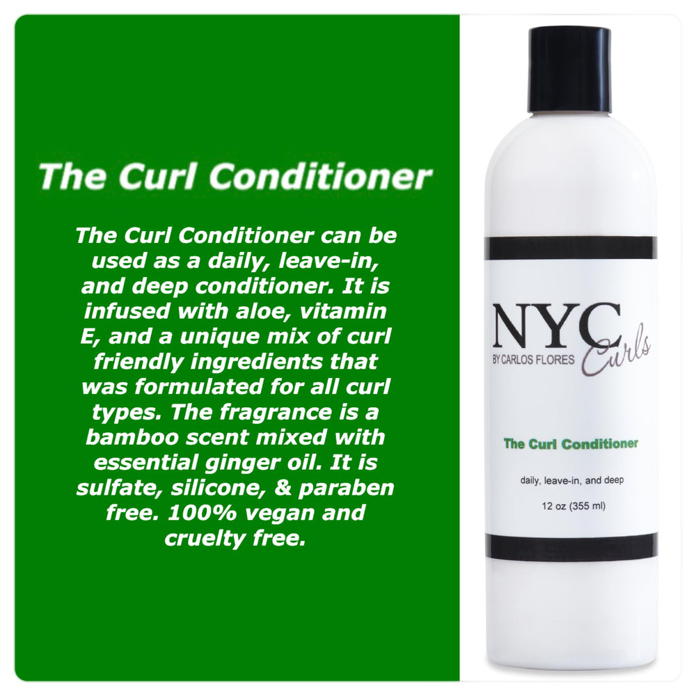 NYC Curls detangling-slip image highlights smooth curls and quick refresh for textured hair.