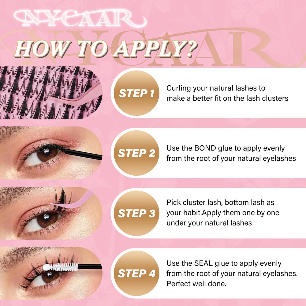 NYCAAR DIY Home Lash Extension Kit for salon-like results