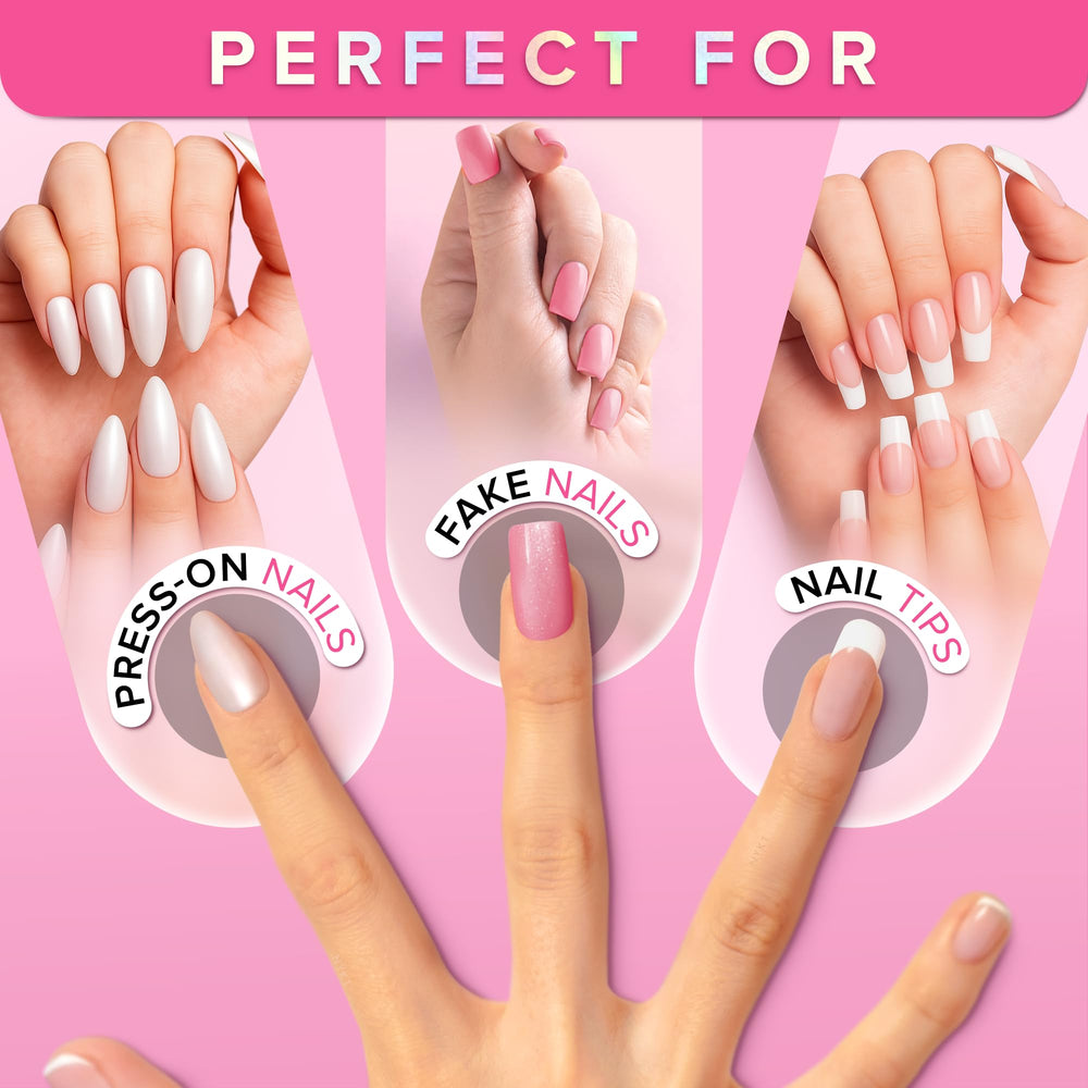 NYK1 NailBond acrylic-nails bonding closeup for long-lasting wear.
