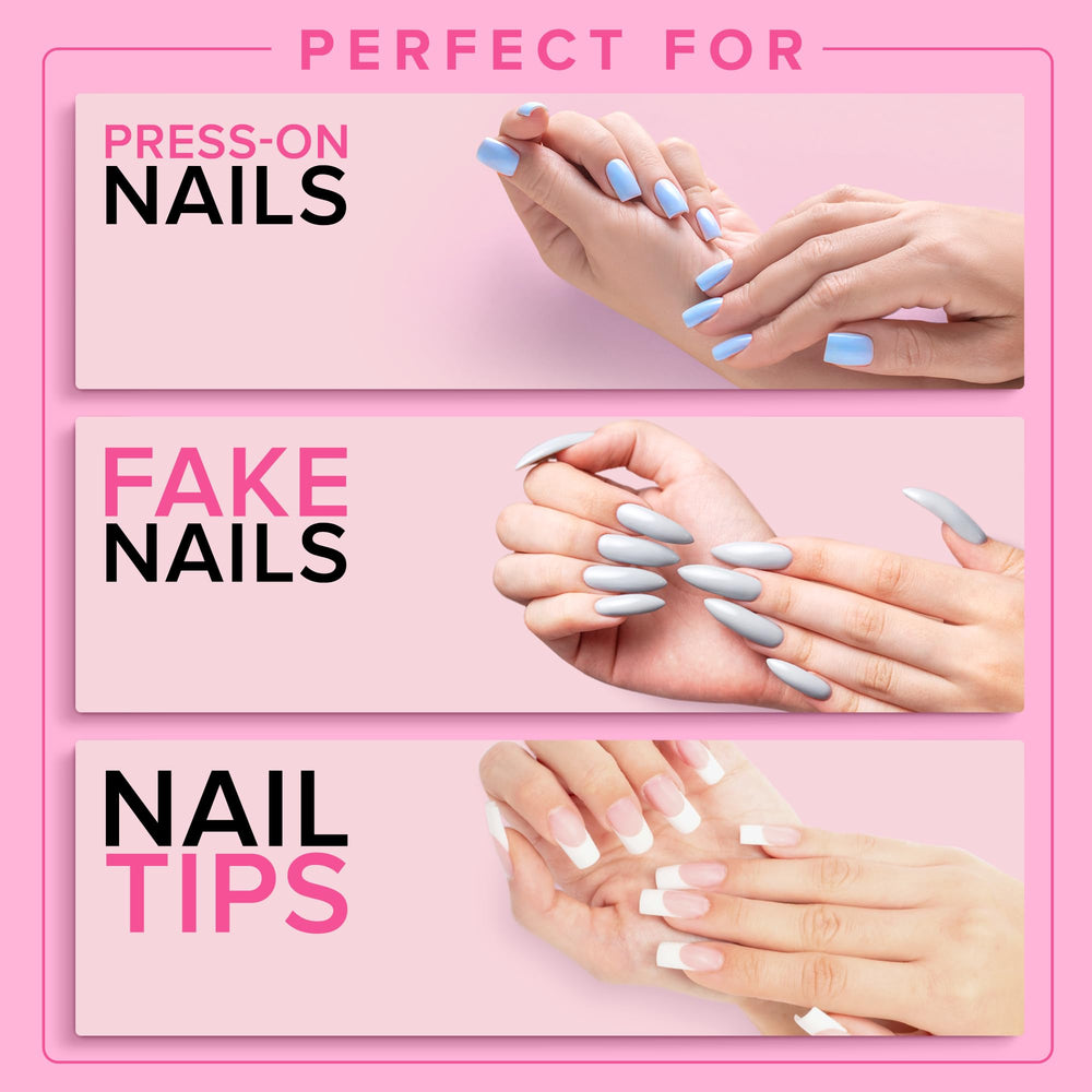 NYK1 NailBond bottle-with-brush shows mess-free application.