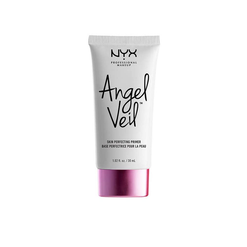 NYX Angel Veil primer bottle offers a silky base for a smooth, shine-minimized makeup look