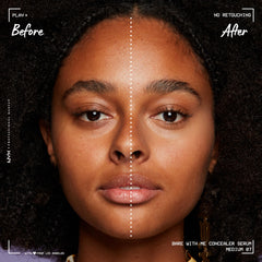 NYX Bare With Me Concealer Serum covers blemishes with a non-cakey finish.