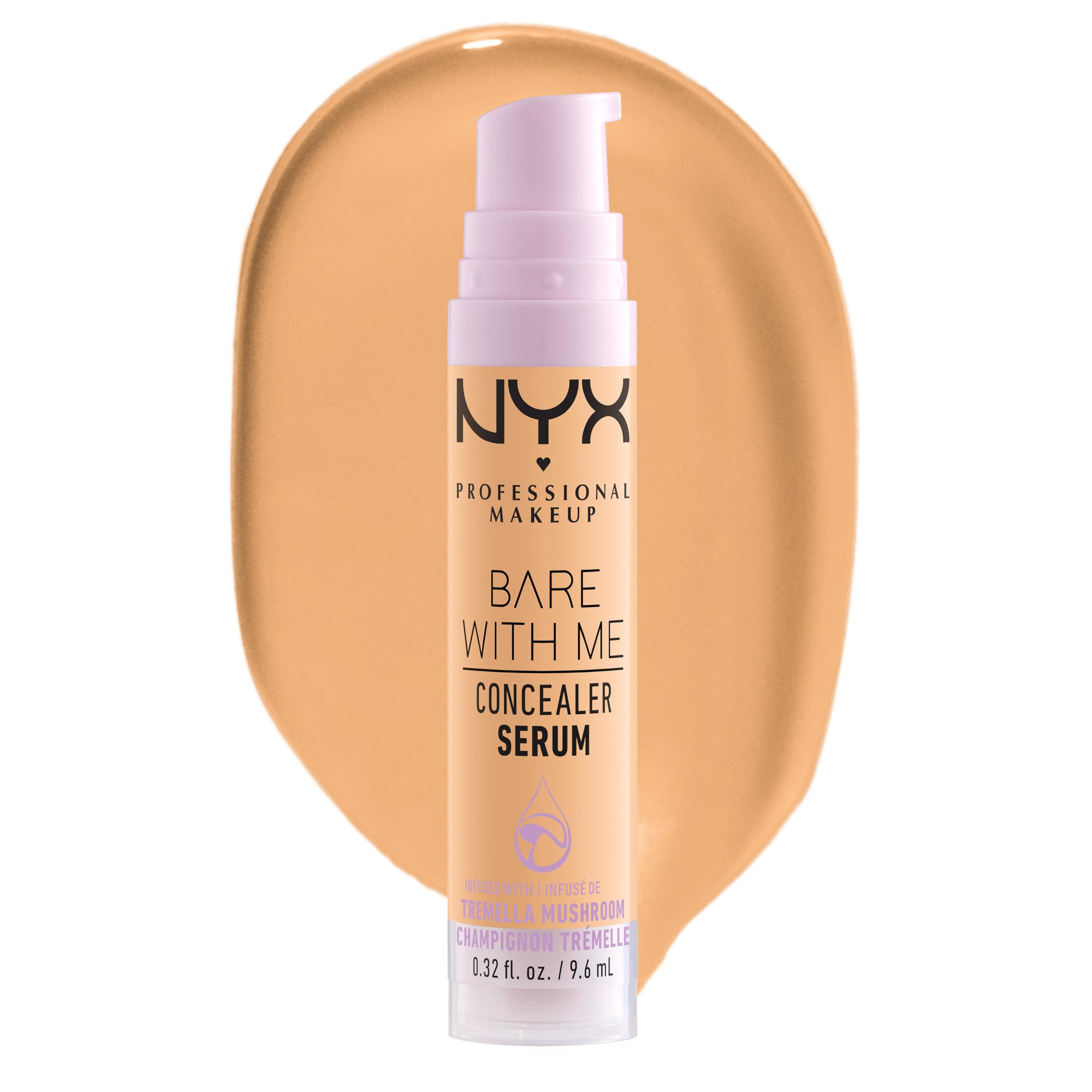 NYX Bare With Me Concealer Serum, bote de aplicación suave para cobertura natural