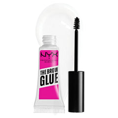 NYX PROFESSIONAL MAKEUP front packaging displaying clear brow glue for easy identification