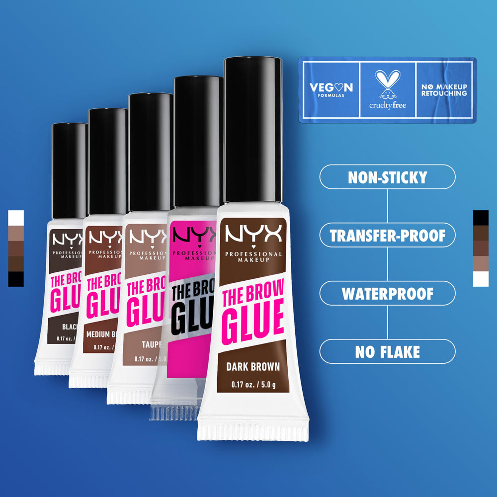 NYX PROFESSIONAL MAKEUP on spoolie during application demonstrating neat brow shaping benefit