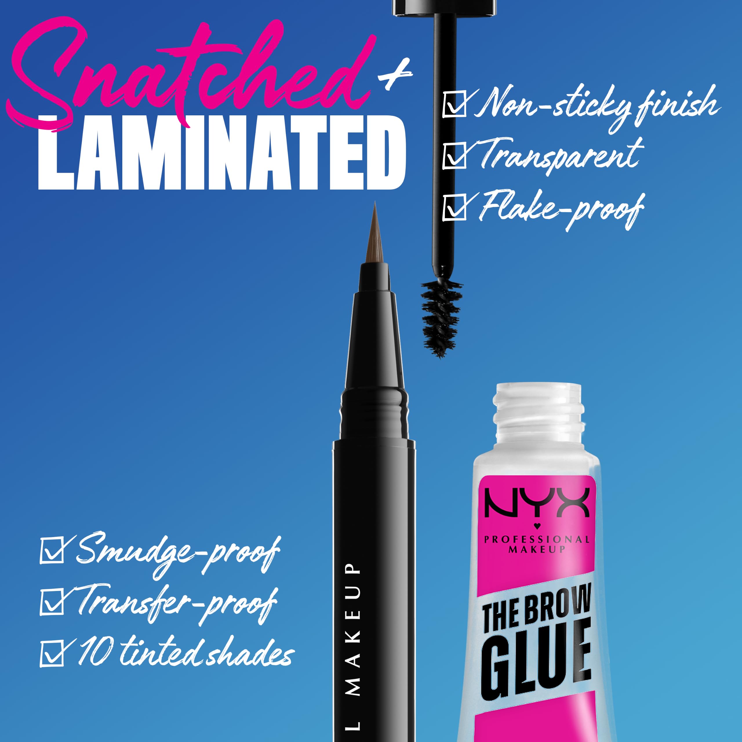 NYX PROFESSIONAL MAKEUP on model in natural light showcasing soft, long-lasting hold benefit