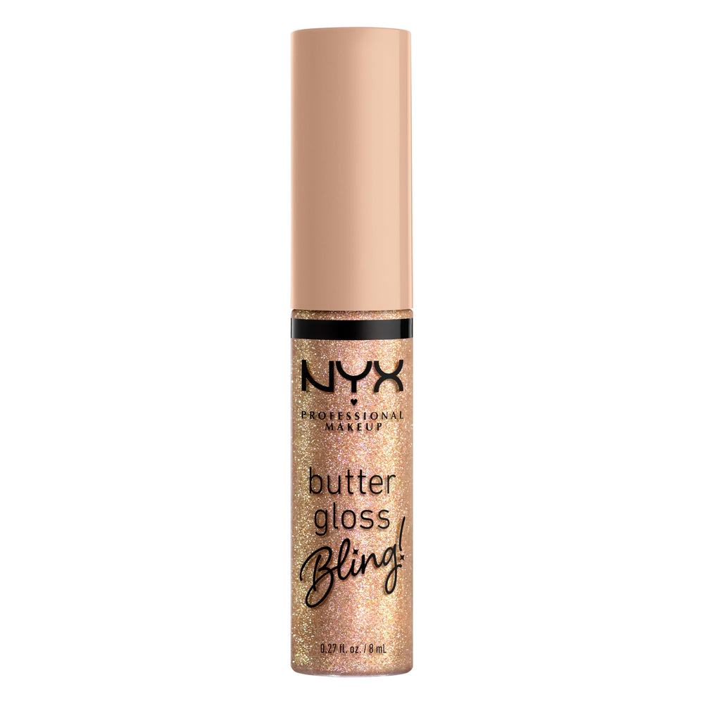 NYX PROFESSIONAL MAKEUP Butter Gloss Bling glossy finish versatile shine for bare lips or over lipstick