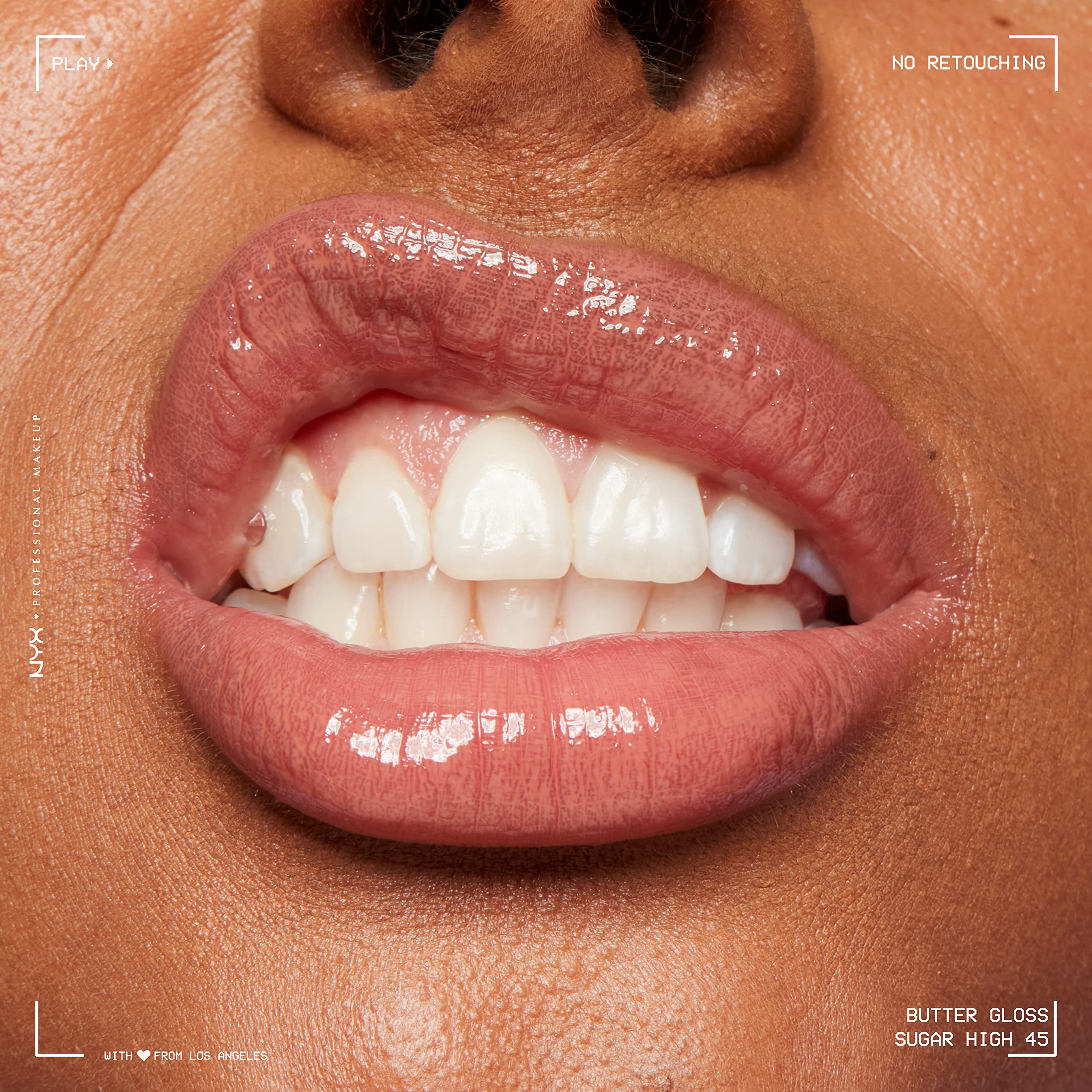 NYX Butter Gloss Brown Sugar collection photo displays range of nude tones