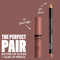 NYX Butter Gloss Brown Sugar bottle image conveys iconic scent and premium lip gloss experience.