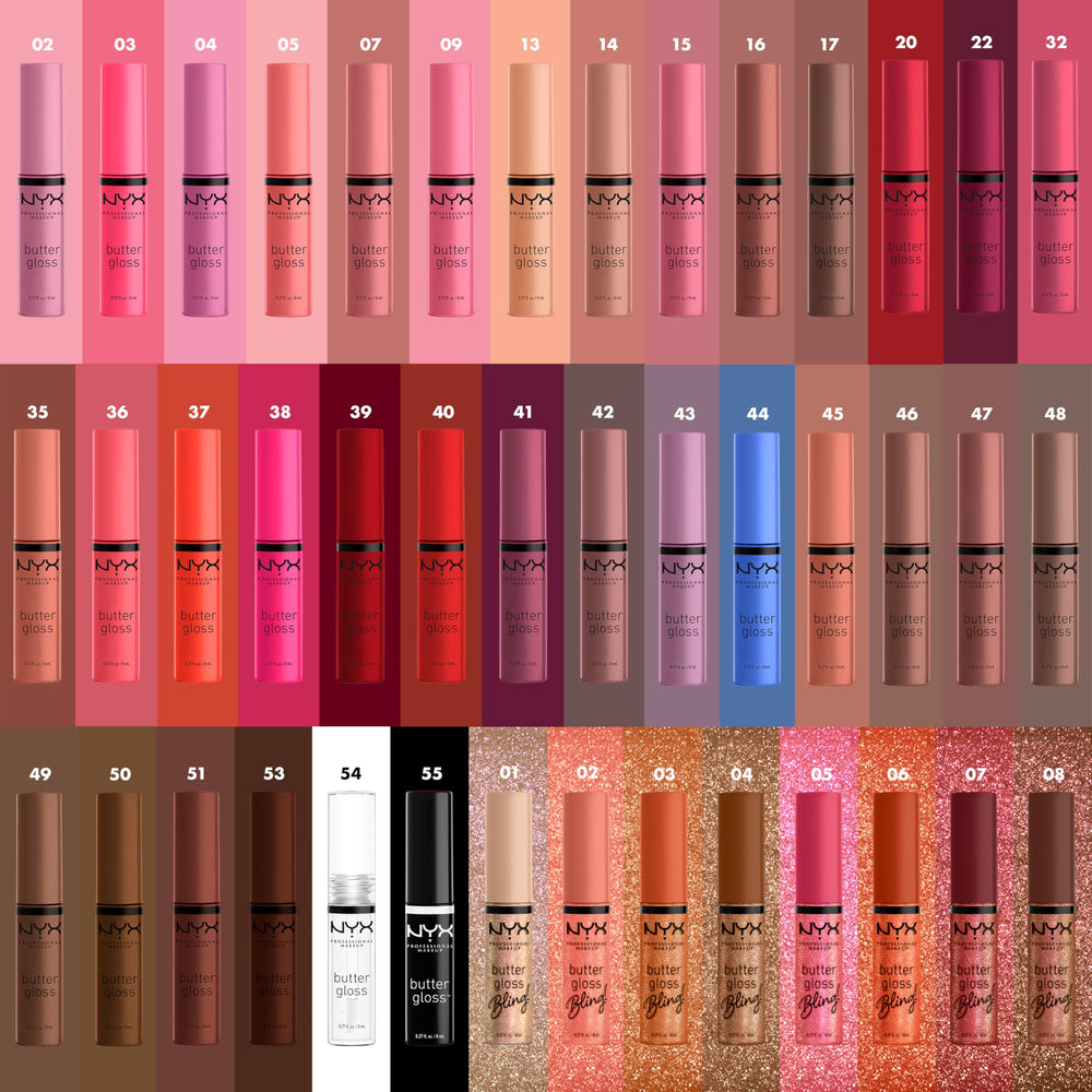 NYX PROFESSIONAL MAKEUP Butter Gloss Creme Brulee sheer-to-medium coverage for versatile looks.
