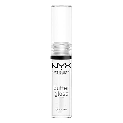 NYX PROFESSIONAL MAKEUP Butter Gloss Sugar Glass wear test close-up