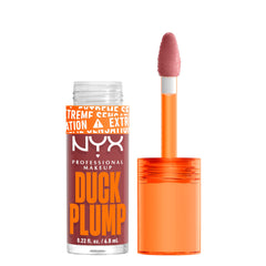 NYX Duck Plump gloss extreme sensation tube shows instant plump with spicy ginger