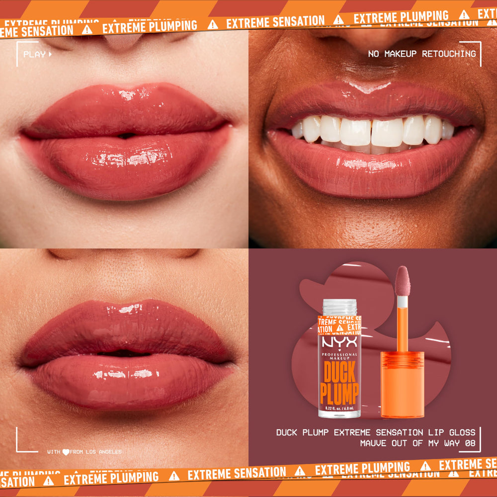 NYX Duck Plump gloss with spicy ginger infusion for lasting plump