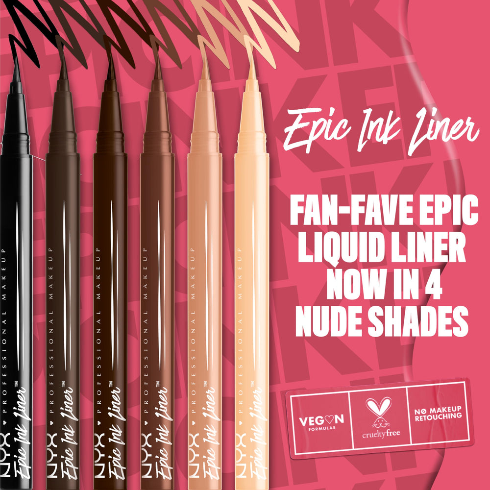 NYX Epic Ink Liner matte finish closeup highlights velvety texture